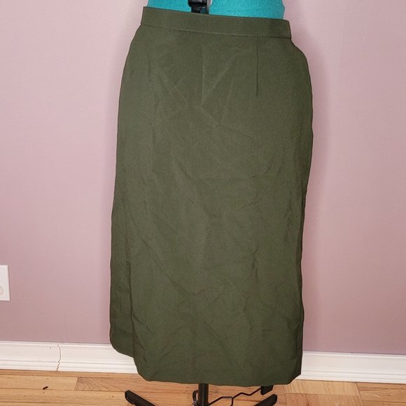Liz Baker Green Pencil Skirt - Size 16 - Picture 1 of 2